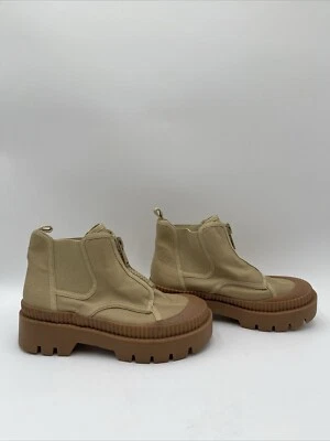 Women’s Marc Fisher LTD Lyle Block-Heel Booties Beige Size 6.5M - Image 1 of 4