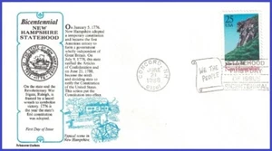 USA4 #2344 U/A ARISTÓCRATA FDC New Hampshire - Imagen 1 de 1