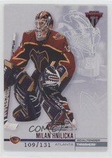 2001-02 Pacific Private Stock Titanium Retail Red /131 Milan Hnilicka #5