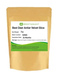 Best Deer Antler Velvet Slice 3g Lu Rong Tonic Tea - Picture 1 of 4