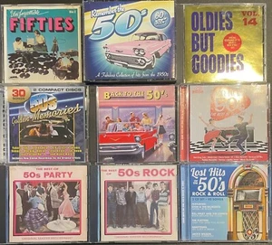 (15) CD LOT MUSIC FROM THE 50'S Mixed Artists - Picture 1 of 2