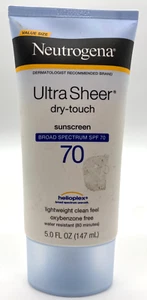 Neutrogena Ultra Sheer Dry-Touch Sunscreen Lotion SPF 70 UVA/UVB 5fl oz - 06/27 - Picture 1 of 2