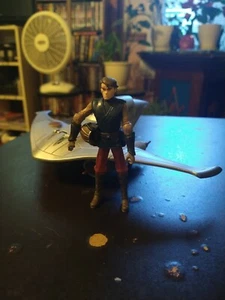 Star Wars Anakin Skywalker With Naboo Star Skiff The Clone Wars 2010 - Picture 1 of 11