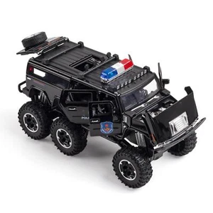 1:32 LIght Sound Moveable Alloy Police Lengthen Car Model Off-road Vehicles - Picture 1 of 12