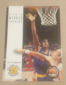 1993-94 Skybox Chris Webber tarjeta de novato - Golden State Warriors - Imagen 1 de 1