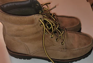 Vintage Polo By Ralph Lauren Tan Suede  Boots Mens Size 12 D - Picture 1 of 7
