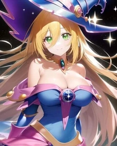 Anime Dark Magician Girl Yu-Gi-Oh | Impresión de póster de arte de pared HD | 12" X 18" - Imagen 1 de 2