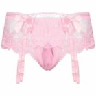 Lace Underwear Lingerie Mens Panties See Sissy Thongs Breathable Briefs
