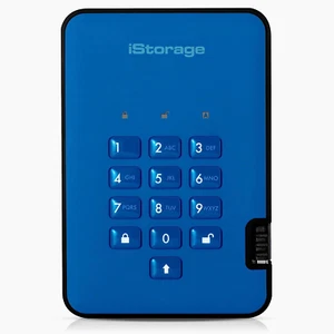 Diskashur2 HDD 5TB Blue | Secure Portable Hard Drive | Password Protected | Dust - Picture 1 of 6