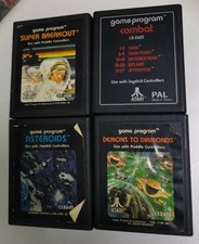 Atari 2600-verschiedene Retro Vintage Sammler SPIELKASSETTE nur Restposten x4