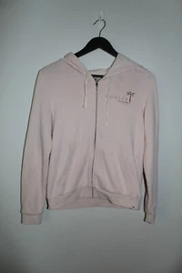 Hurley Women's Pale Fleece Full Zip Up Large Hood Casual Jumper Size XS - Picture 1 of 11