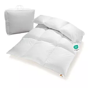 Extra warme 100% Winter Bettdecke Daunenbett sibirische Daunen 135x200 1300g - Bild 1 von 8