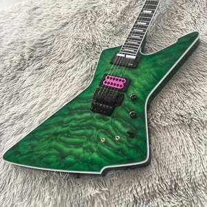Quilted Green E-1 FR S Electric Guitar Floyd Rose Solid HH Pickups Fast Ship - Picture 1 of 9