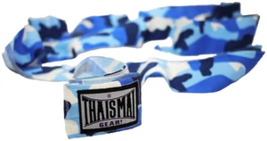 Camouflage Blue Hand Wraps for Boxing 180" Equipment Wrist MMA UFC Muaythai Kick - Picture 1 of 2