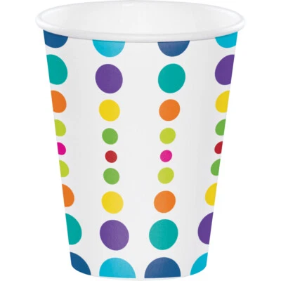 Cups Polka Dots Cups Party Paper Cups Favor Party 8ct Birthday Pop - Image 1 of 2
