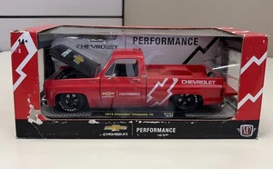 M2 Machines 1973 Chevrolet Cheyenne 10 R104 Red Diecast Model Truck 1/24 - Picture 1 of 8