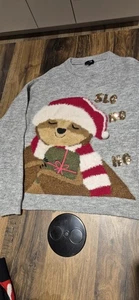 Weihnachtspullover XS Grau - Bild 1 von 3