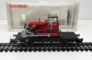 Spur H0 Fleischmann 5259K Niederbordwagen Planierraupe KKK OVP (722K) - Bild 1 von 1