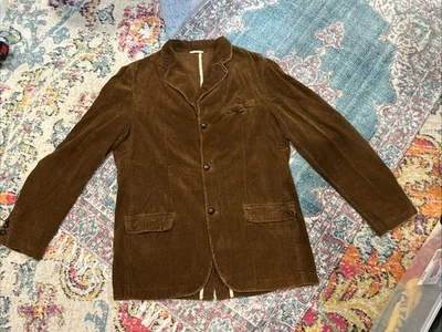 Abercrombie & Fitch XL Men’s Corduroy Big Button Blazer Lined Classic Academic - Image 1 of 4