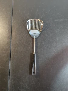 Vtg Ekco Kitchamajig Slotted Strainer Spoon Mixing Fry Spatula Black Handle 12" - Picture 1 of 7