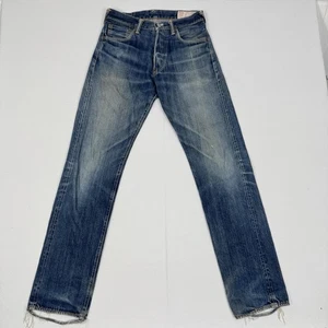Evisu Jeans Japanese Denim Yamane W29 L35 100% Cotton Button Fly Japan - Picture 1 of 15