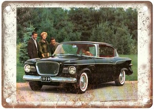 1959 Studebaker Vintage Auto Ad Retro Look Metal Sign AN3856 - Picture 1 of 2
