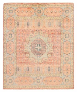 Traditional Vintage Hand-Knotted Carpet 8'0" x 9'10" Wool Area Rug - Picture 1 of 9