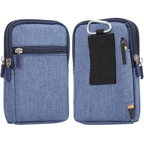 Soporte de cintura para teléfono celular para hombres, funda con clip para cinturón para teléfono celular, 6,9" pequeño universal  Foto 1 de 4