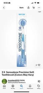 SENSODYNE Precision Toothbrush Soft Silky Bristles for Sensitive Teeth -1 Unit - Picture 1 of 4