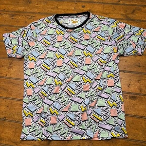 Camicia Oh Snap by Drill Clothing Company rosa geometrica anni 90 fantasia - Foto 1 di 5