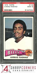 1975 TOPPS #115 AHMAD RASHAD BILLS PSA 9 - Picture 1 of 4