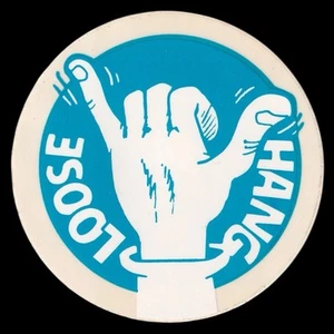 Vintage 1980’s Hang Loose Sticker/Decal Surfing In The USA, Beach Life - Picture 1 of 8