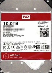 WD100EFAX-68LHPN0 P/N: 2W10208 Thailand MAR 2018 Western Digital 10TB - Picture 1 of 2