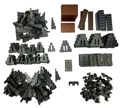 Mega Bloks Krystal Wars Dragon Replacement Wall Stone Castle Pieces Lot of 240 - Image 1 of 4