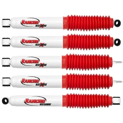 Rancho RS5000X Shocks Front/Rear & Steering Stabilizer for F-250 4WD 5"-6" Lift - Image 1 of 4