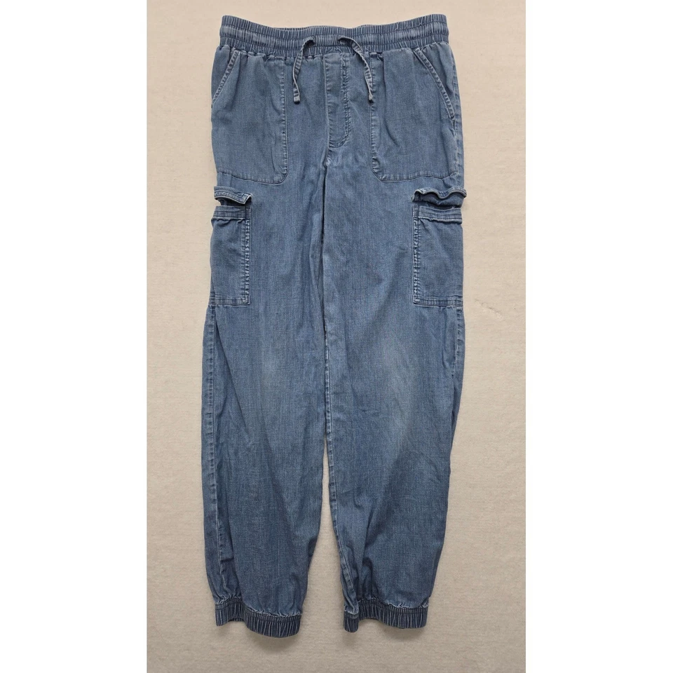 Pantalones de chándal Hurley de mezclilla cargo elásticos con cordón en la cintura talla L Foto 1 de 4