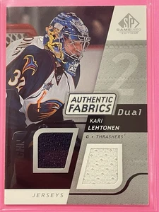 2008-09 SP Game Used Edition Kari Lehtonen Dual Authentic Fabrics #AF-KL Hockey - Picture 1 of 2