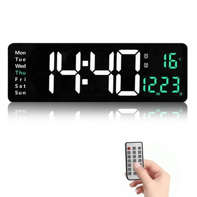 GOWTHHRT Digital Clock, Table Clock, Digital LED Clock, 16-inch LED Clock - Image 1 of 4