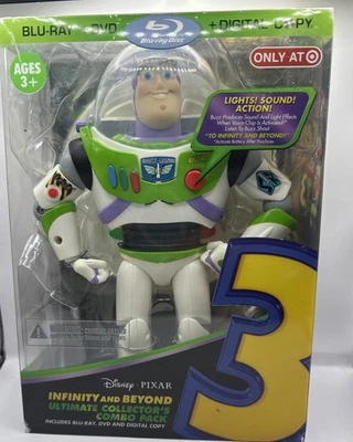 Disney Pixar TOY STORY 3 INFINITY AND BEYOND w/ Buzz Lightyear Toy Blu-Ray + DVD - Image 1 of 4