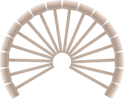 16 PCS Wooden Crab Mallets Natural Hardwood Lobster Hammers - Image 1 of 4