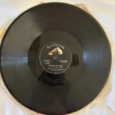 Perez Prado 78rpm-CUBAN ROCK/ HAWAIIAN WAR CHANT- RCA 20-6538 - Image 1 of 4