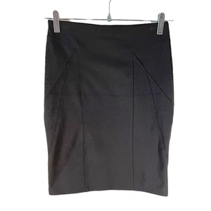 H&M Women's Pencil Work Skirt Black Size 6 Neutral Career Office Academia Preppy - Picture 1 of 4