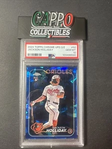 2024 Topps Chrome Update Series Sapphire Edition - Jackson Holliday (RC) POP 18 - Picture 1 of 2