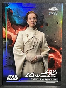 2024 Topps cromo Star Wars Mon Mothma Aurebesh refractor variación 04/99 #AV-8 - Imagen 1 de 2