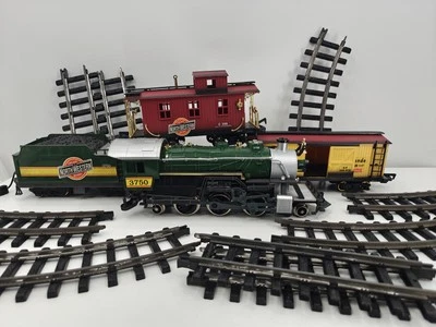 Vintage New Bright Rail King Train Set Scale Chicago North Western 3750 Untested - Image 1 of 4