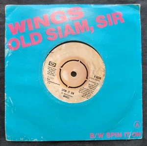 Wings - Old Siam, Sir / Spin It On - 1979 Capitol UK - Paul McCartney K491 - Picture 1 of 5