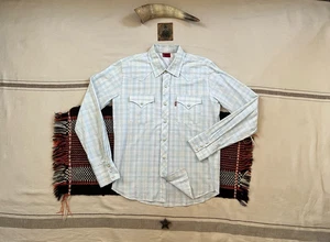 Levi's Rodeo Barstow Western Shirt S-M Vintage Clothing 2005 Metal Thread Rare - Picture 1 of 20