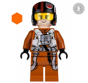 LEGO Star Wars Poe Dameron minifigura sw0658 set 75102 (2015) - Imagen 1 de 3