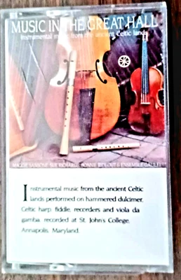 MUSIC IN THE GREAT HALL BONNIE RIDEOUT ENSEMBLE GALILEI MAGGIE SANSONE CASSETTE - Image 1 of 2