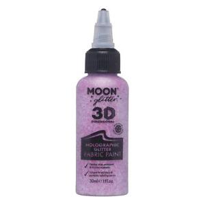 Moon Glitter - Holographic Glitter Fabric Paint - 30ml - Available in 8 colours!